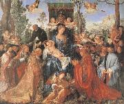 The Feast of the rose Garlands the virgen,the Infant Christ and St.Dominic distribut rose garlands